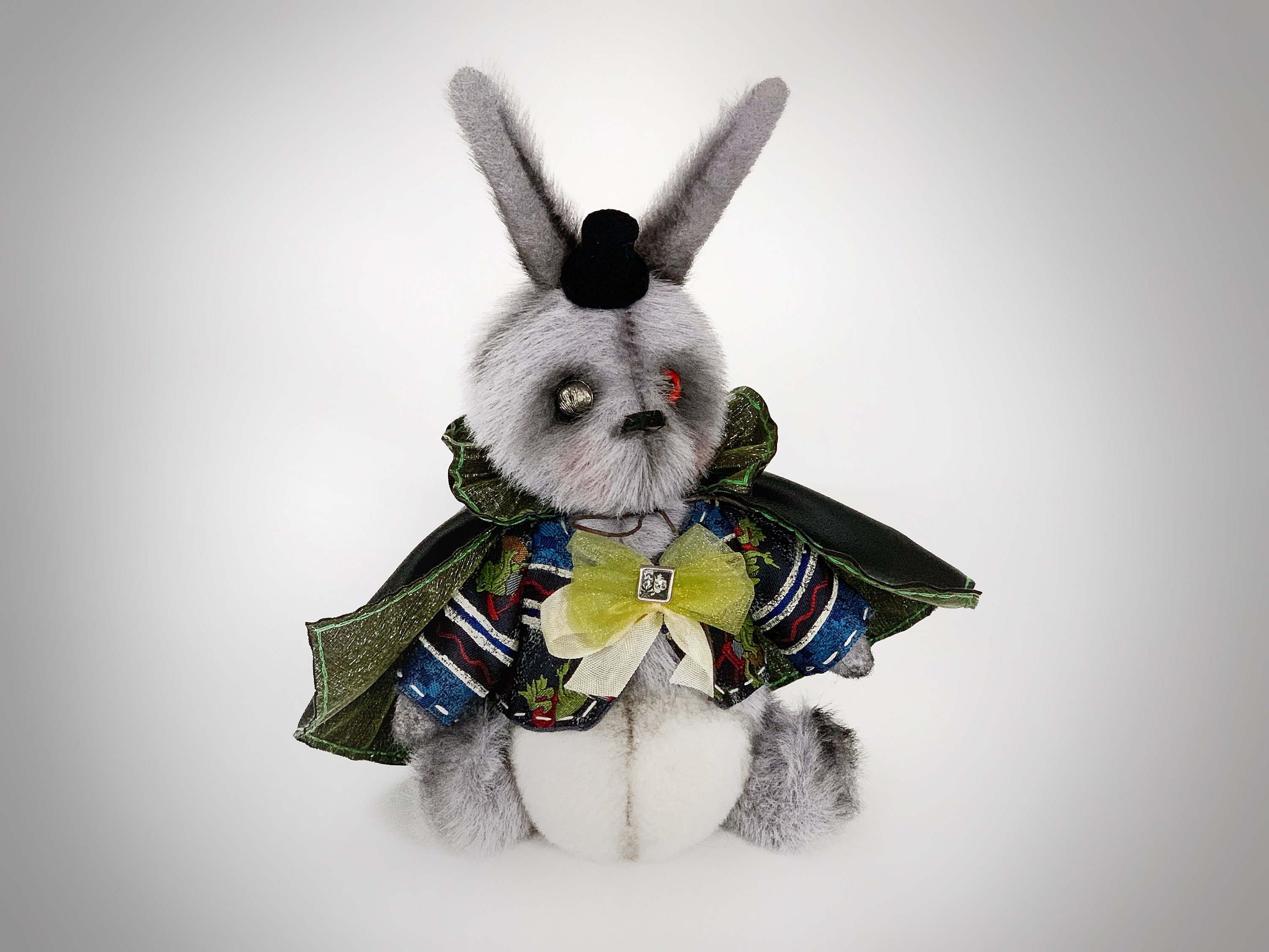 Creepy cute plush toy rabbit Dracula vampire doll Horror Etsy