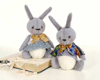 Fur Bunny Pattern PDF, Teddy Bunny Pattern, Cloth animal doll  bunny instant download