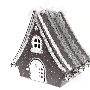 Christmas fairy house sewing pattern Felt doll house pattern PDF Putz house