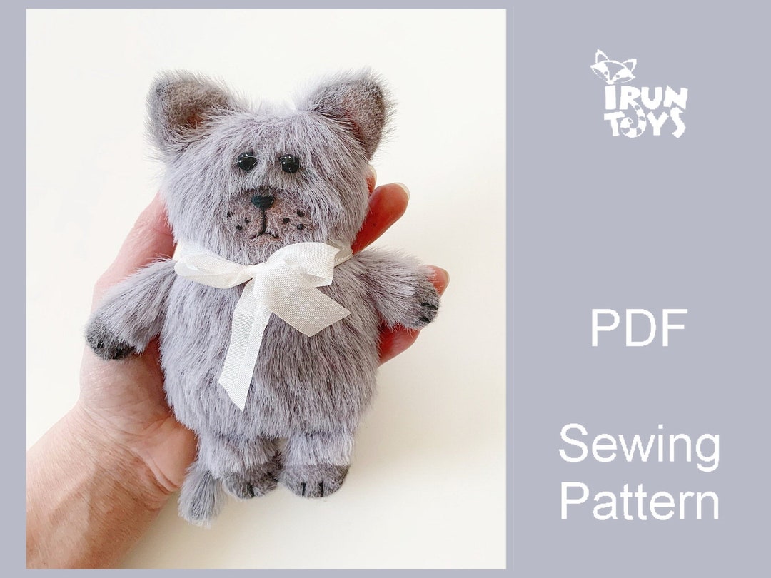 Plush Cat Sewing Pattern Stuffed Cat Doll Pattern PDF Stuffed Etsy