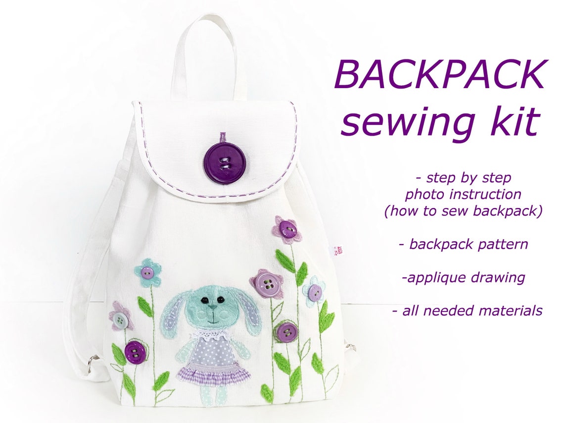 Mini Backpack Sewing Kit Toddler Backpack DIY Craft Kit for Etsy