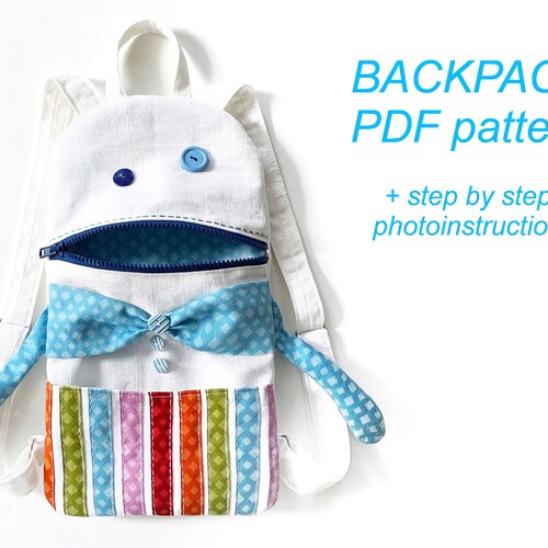 Toddler Backpack PDF Sewing Pattern Frog Mini Backpack Pattern | Etsy