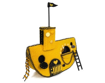 Pirate ship felt pattern Sensory toys Felt house sewing pattern