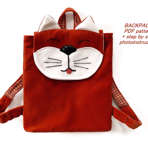 Dragon Backpack Pattern Kids Backpack Boy Pattern PDF Toddler Etsy