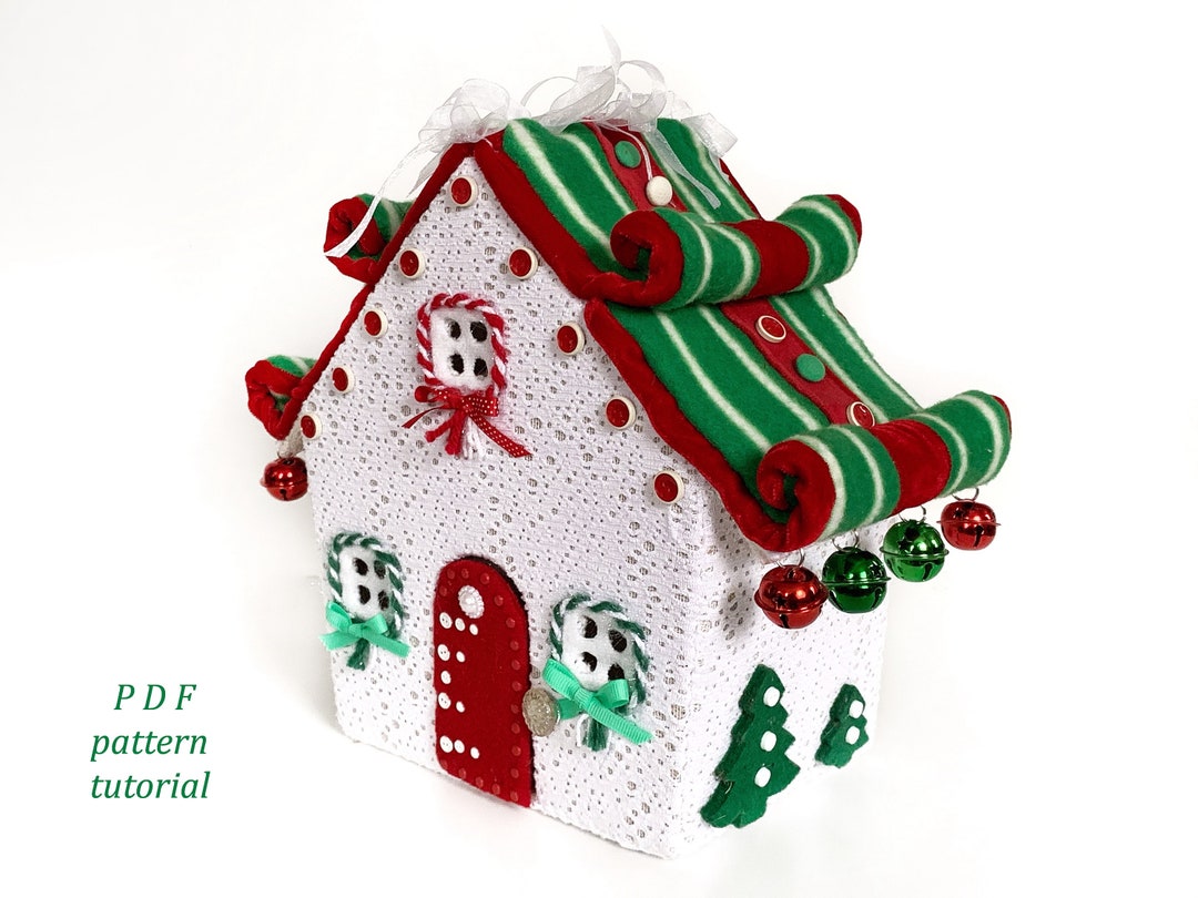 Felt Gingerbread House Pattern Christmas Village Sewing Etsy Australia
