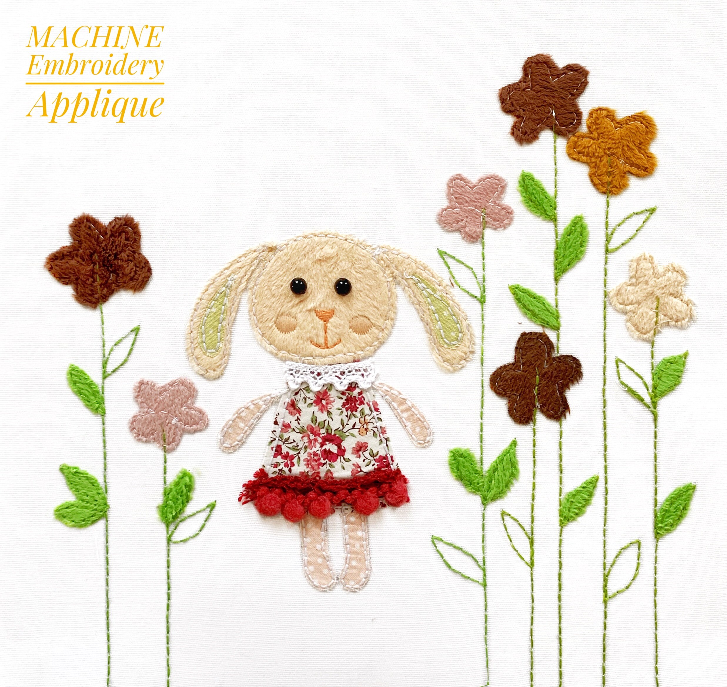 Bunny Machine Embroidery Design Rabbit Embroidery Pattern Kids - Etsy