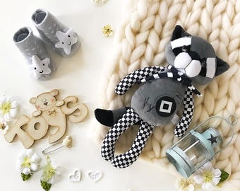 Peluche procione per bambini, peluche procione, giocattolo da coccolare
