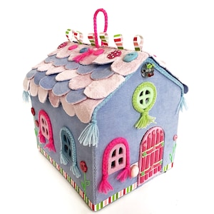 Fairy house sewing pattern Felt house Montessori toddler Sensory toys