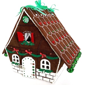 Putz house Felt pattern christmas Fairy house sewing pattern PDF