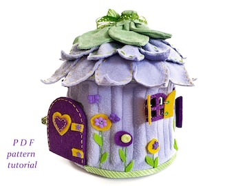 Stay with Ukraine. Stand with Ukraine. Pray for Ukraine. Fairy house pattern Felt house sewing pattern Sensory toys