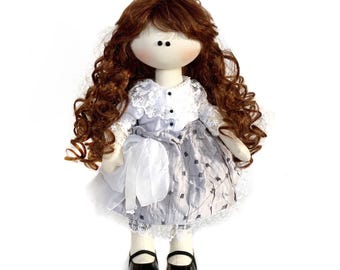 PDF fabric doll 17' ( 43cm) and clothing doll pattern tutorial