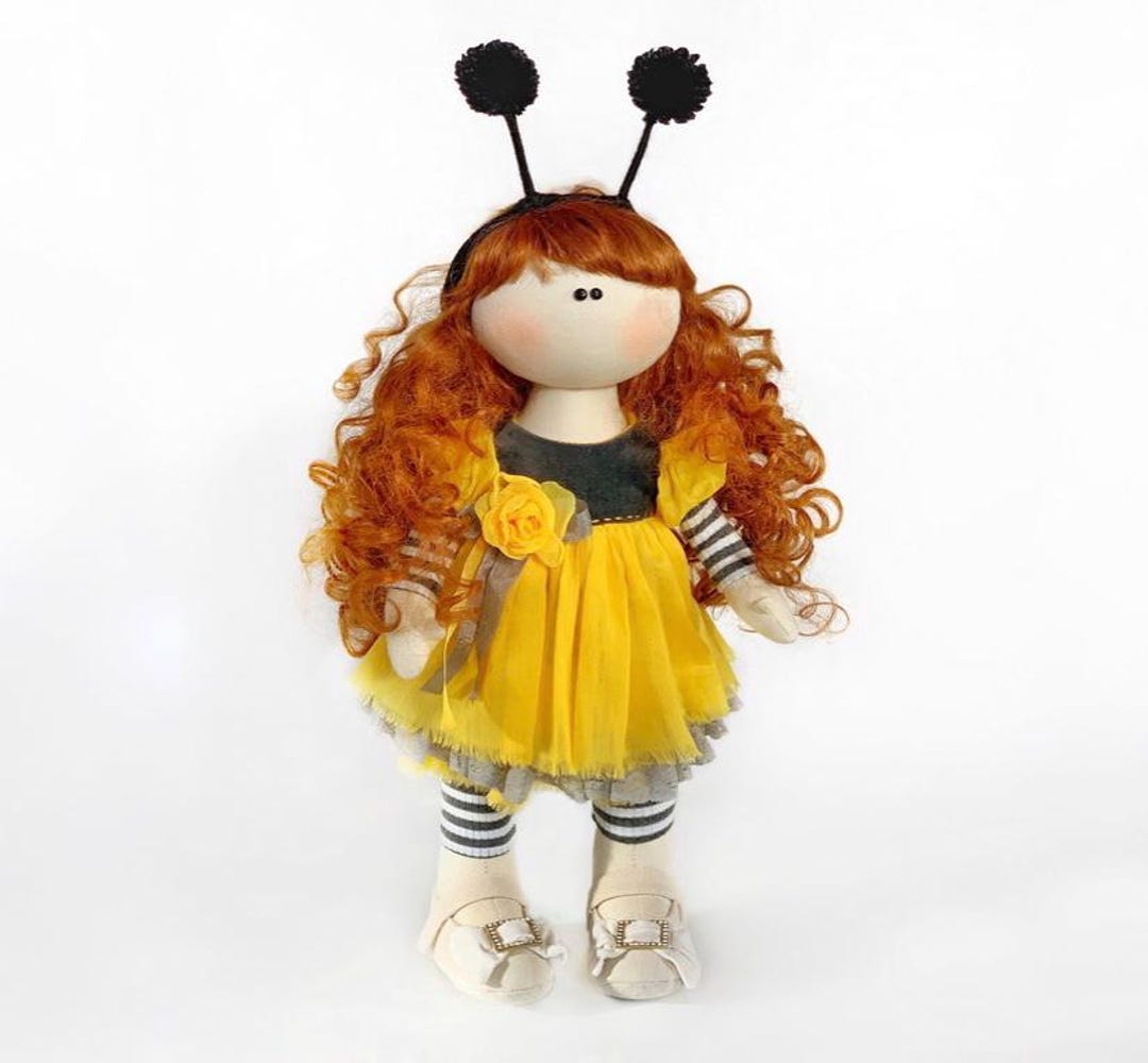 BEE Doll Sewing Pattern PDF: Fabric Rag Doll (17in, Digital Download - Etsy