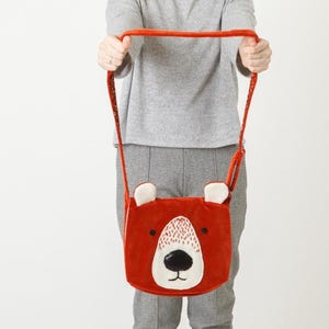 Bear kids purse pattern Boy messenger bag sewing pattern PDF