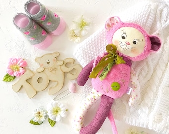 Stuffed mouse plush toy Personalized stuffed animal Plush mouse doll
