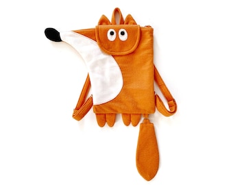 Toddler backpack sewing pattern Fox backpack pattern Kindergarten rucksack