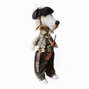 Stoffhundejäger Muster PDF digitales Muster Stoffpuppe Hund Muster Nähanleitung Teppich Puppenspielzeug Schnittmuster Stoffpuppe Schnittmuster