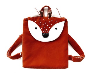 Toddler backpack sewing pattern Fawn kids backpack girl pattern PDF