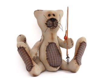 Rag cat pattern PDF  digital pattern Soft toy cat pattern Sewing doll instruction