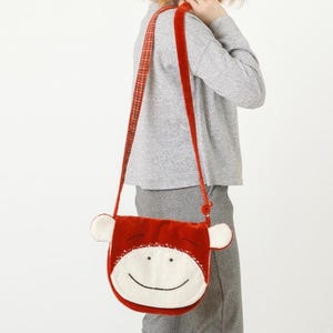 Kids messenger bag sewing pattern Monkey kids purse pattern PDF