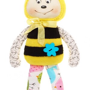 Plush Bee Sewing Pattern Honeybee Pattern PDF Plushie Sewing Pattern - Etsy