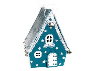 Christmas fairy house sewing pattern Winter wonderland Felt doll house PDF