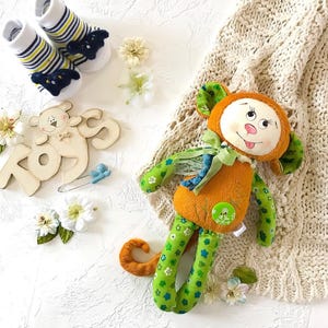 Kawaii plush monkey doll Stuffed monkey plush toy Toddler boy gift