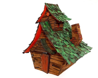 Cartamodello per cucire casa in feltro Cartamodello PDF per casa delle fate con arredamento Cottagecore