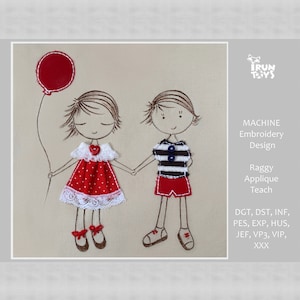 Freundschaft Stickdatei Stickdatei Freunde Applikation Design Stickdatei