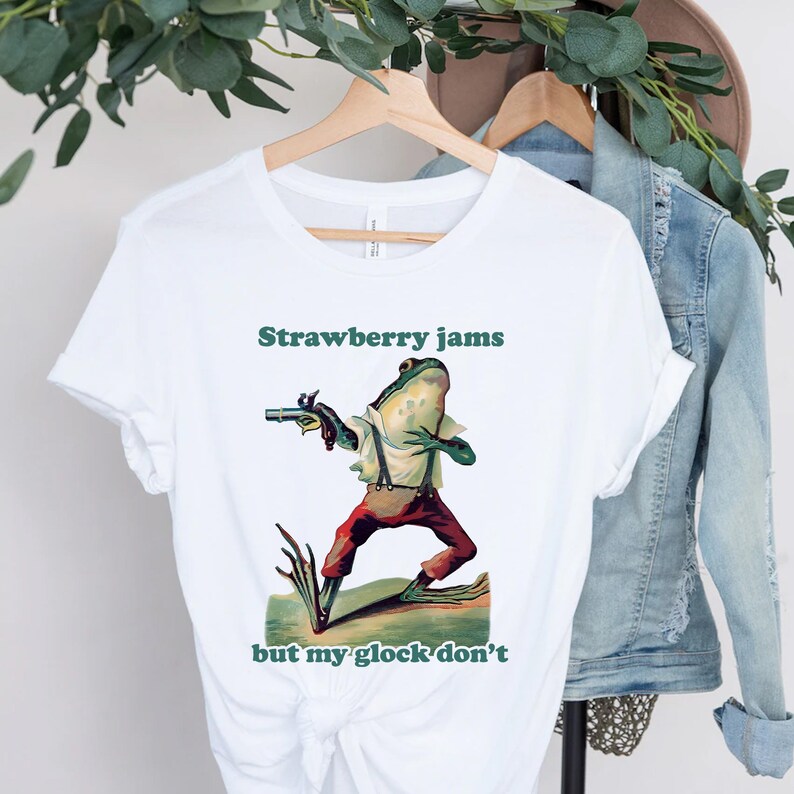 Strawberry Jams but My Glock Don't Digital File, Funny PNG Meme Unisex ...