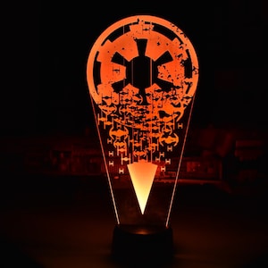 Star Wars Inspired Imperial Ships LED sign perfect as a gift for a Star Wars geeks. Place in Man caves, bars, garages, desks, bed room.