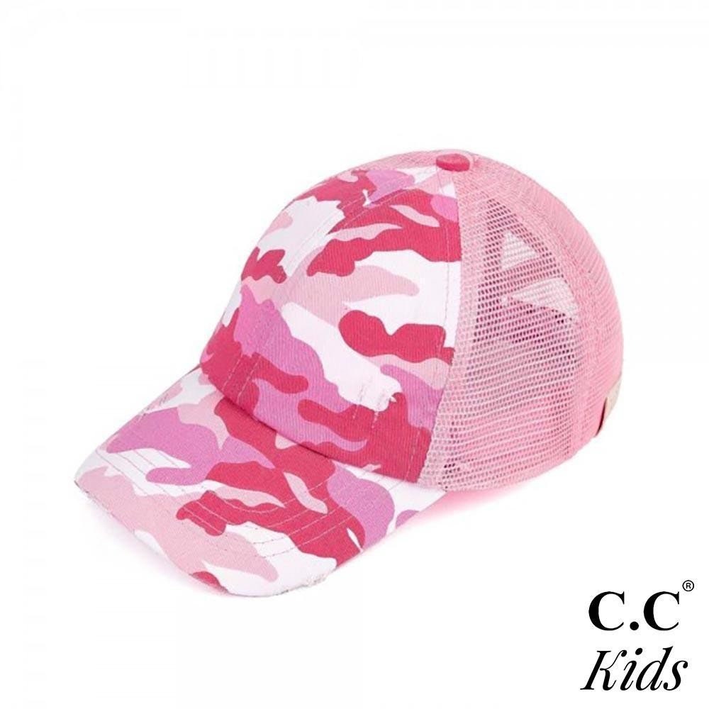 Girls pink camo hat hotsell