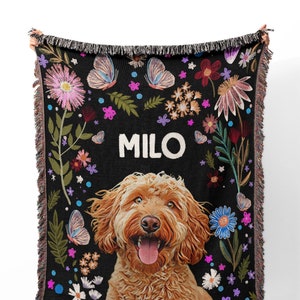 Floral Pets Blanket Etsy