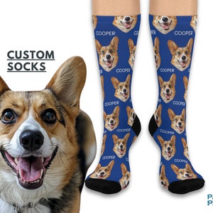 Custom Pet Socks Customized socks With any Photo and Text Personalized socks for Dog Cat Lovers Custom gift for Dad  Mother&#39;s Day Gift