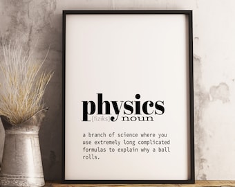 Physics Quotes - Etsy Australia Physics Quotes - Etsy Australia