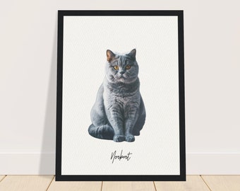 Aangepaste aquarelportretten met huisdierfoto Gepersonaliseerde digitale hondenportretten Kattenportretten Aangepaste hondenportretten Aangepaste huisdierherdenkingskunst