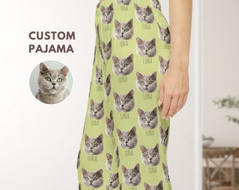 Pijamas personalizados para mascotas con foto de mascota + nombre, pijamas personalizados para perros, pijamas personalizados para gatos, pijamas para perros, pijamas para gatos para mujeres, pijamas navideños para cachorros