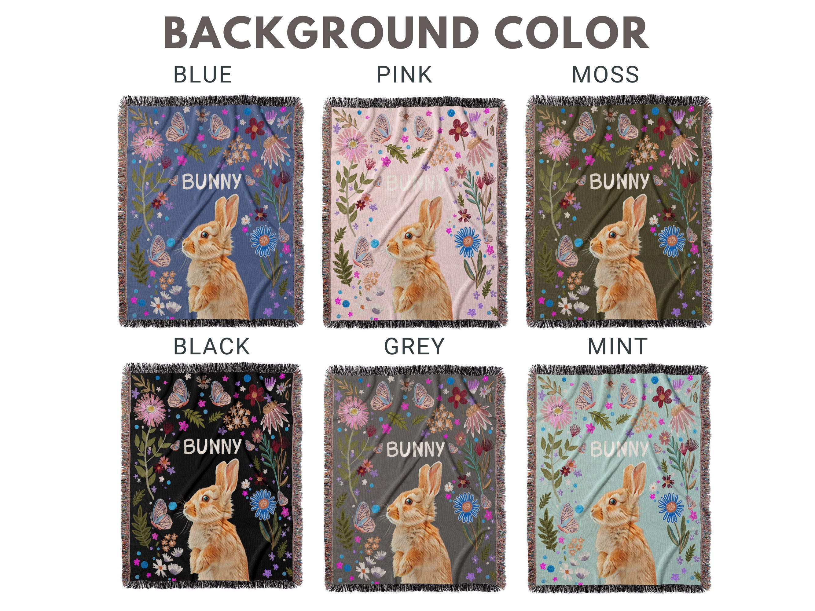 Personalized Pet Photo & Name Woven Blanket | Custom Dog or Cat Picture Throw | Blanket With a Photo