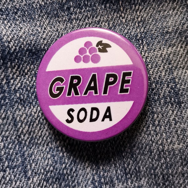 Grape Soda Pin Button Badge Disney Up 38mm