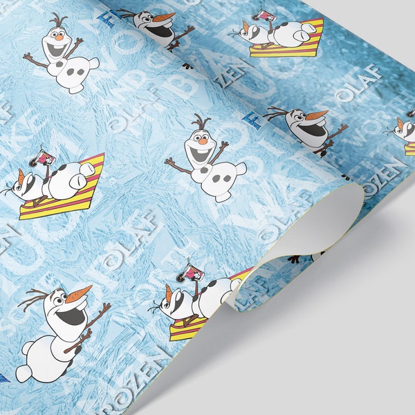 Olaf Frozen Gift Wrap - Birthday Christmas Wrapping Paper Party Supplies Disney