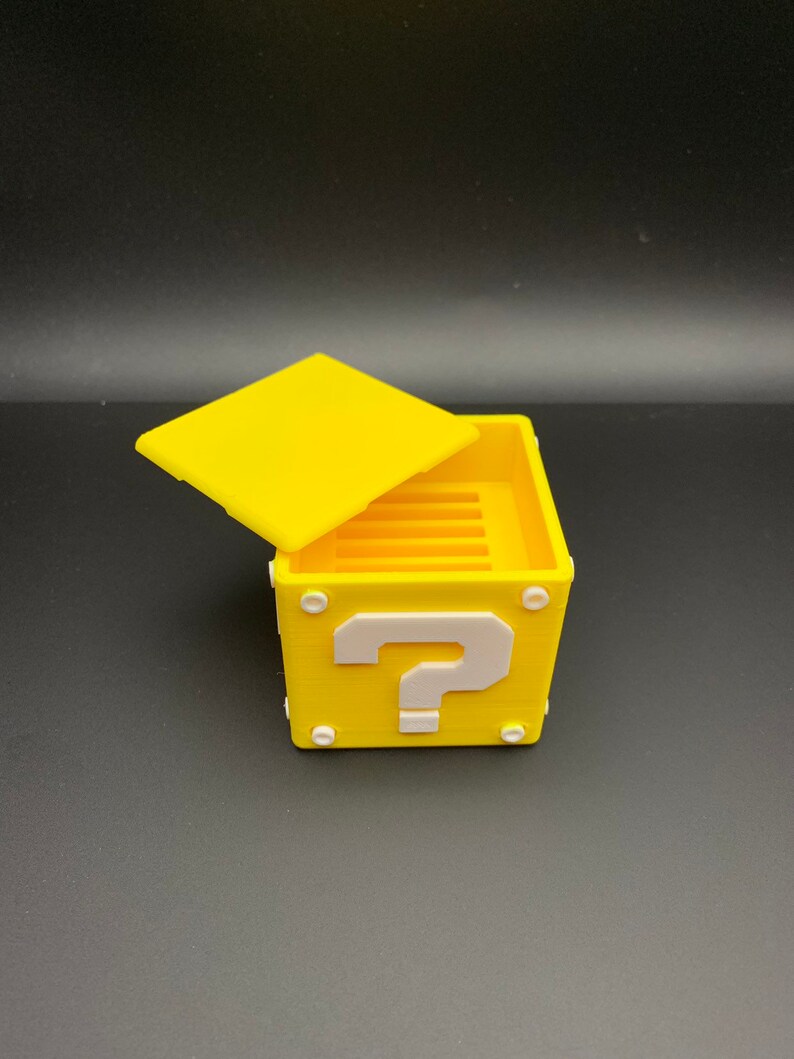 Nintendo DS/3DS Mario Brothers Question Block Game Storage Etsy