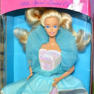 Vintage 1990 Evening Sparkle Barbie Doll: Hills Exclusive, Limited Edition, Mattel, New in Sealed box, 90s