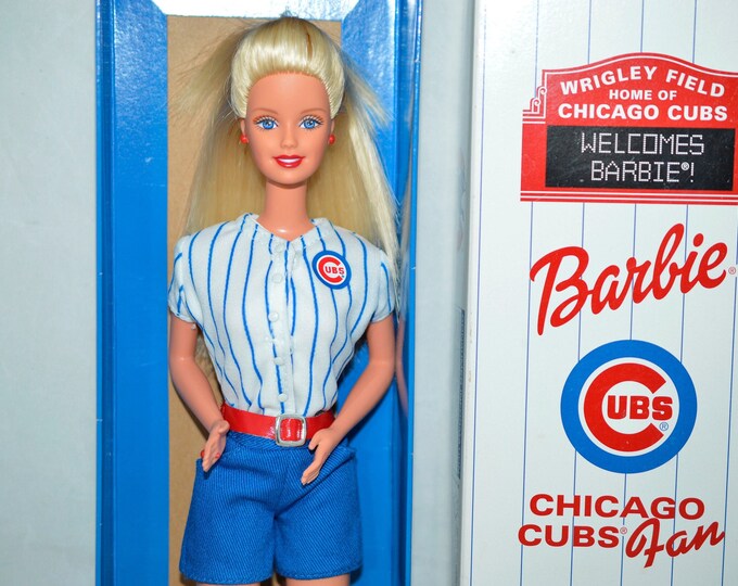 Chicago Cubs Fan, Barbie Day Doll Rare Special Edition 2000 Wrigley