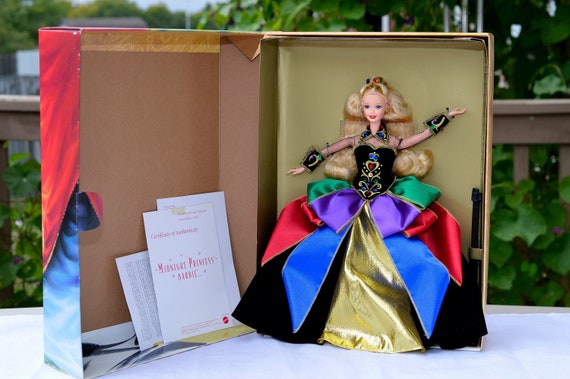 Vintage 1997 New Barbie Birthday Cake Topper Decoration Rainbow Dress  **Read**