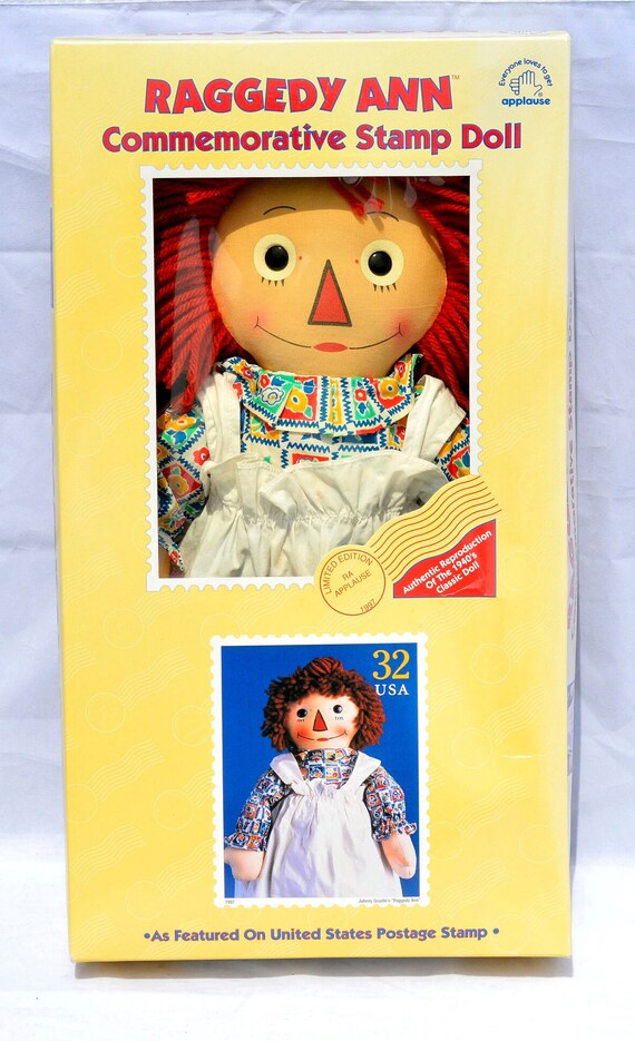Raggedy Ann Commemorative Stamp Doll 581 of 5000 Limited Ed. 1997 