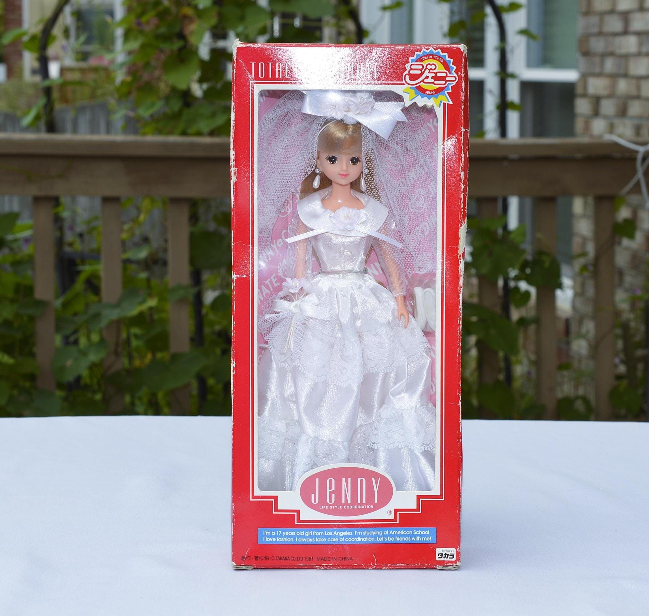 Vintage 1981 Takara Jenny Bride Doll, Japan Import Licca Chan
