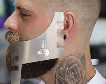 Stainless Steel Shaper, Beard Comb, Shaper, Beard Shaper, Stainless Steel Shaper Comb, Comb Beard, Beard Shaping Tool, Beard Tool, Beard Kit