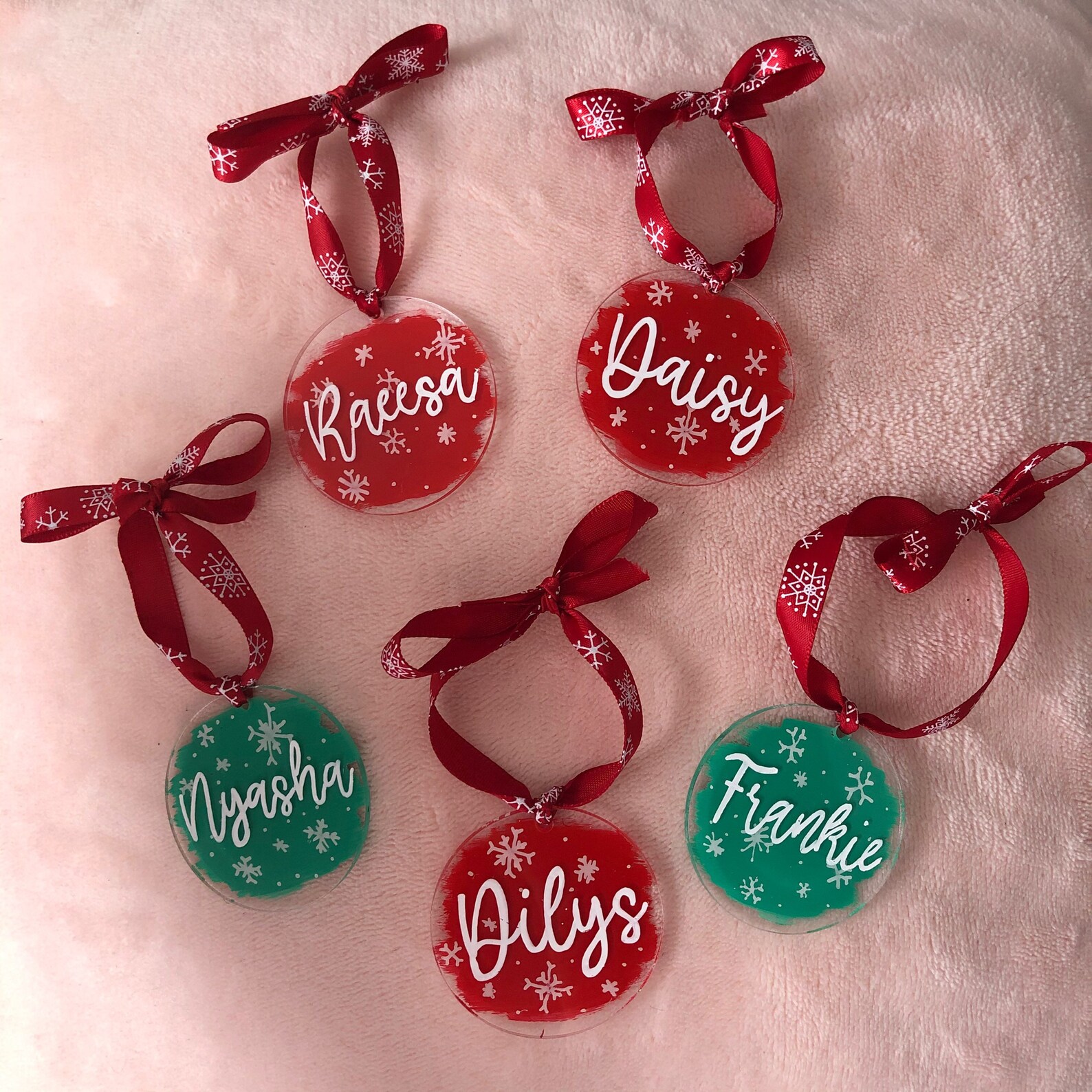 Personalised name hanging ornament Etsy