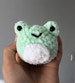 Frog friend,Worry Frog,frog Stress ball,crochet frog,anxiety ball,fidget toy,anxiety toys,worry pet,frog plush 