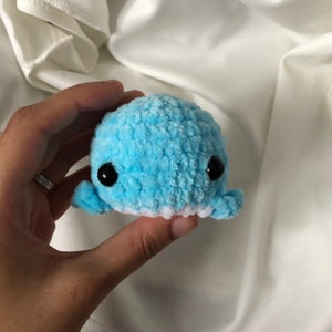 Wonder whale, Stress ball buddy, handmade whale stress ball,crochet stress ball, anxiety ball,crochet animal,worry pet,worry ball,