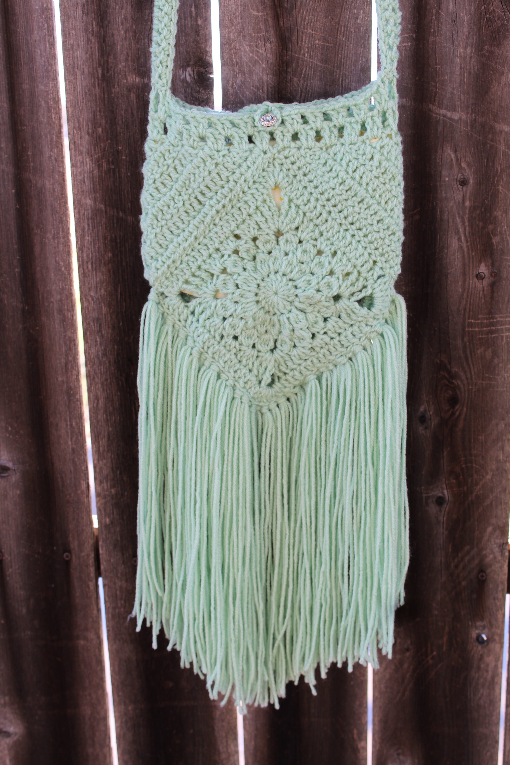 urban gypsy boho crochet bag